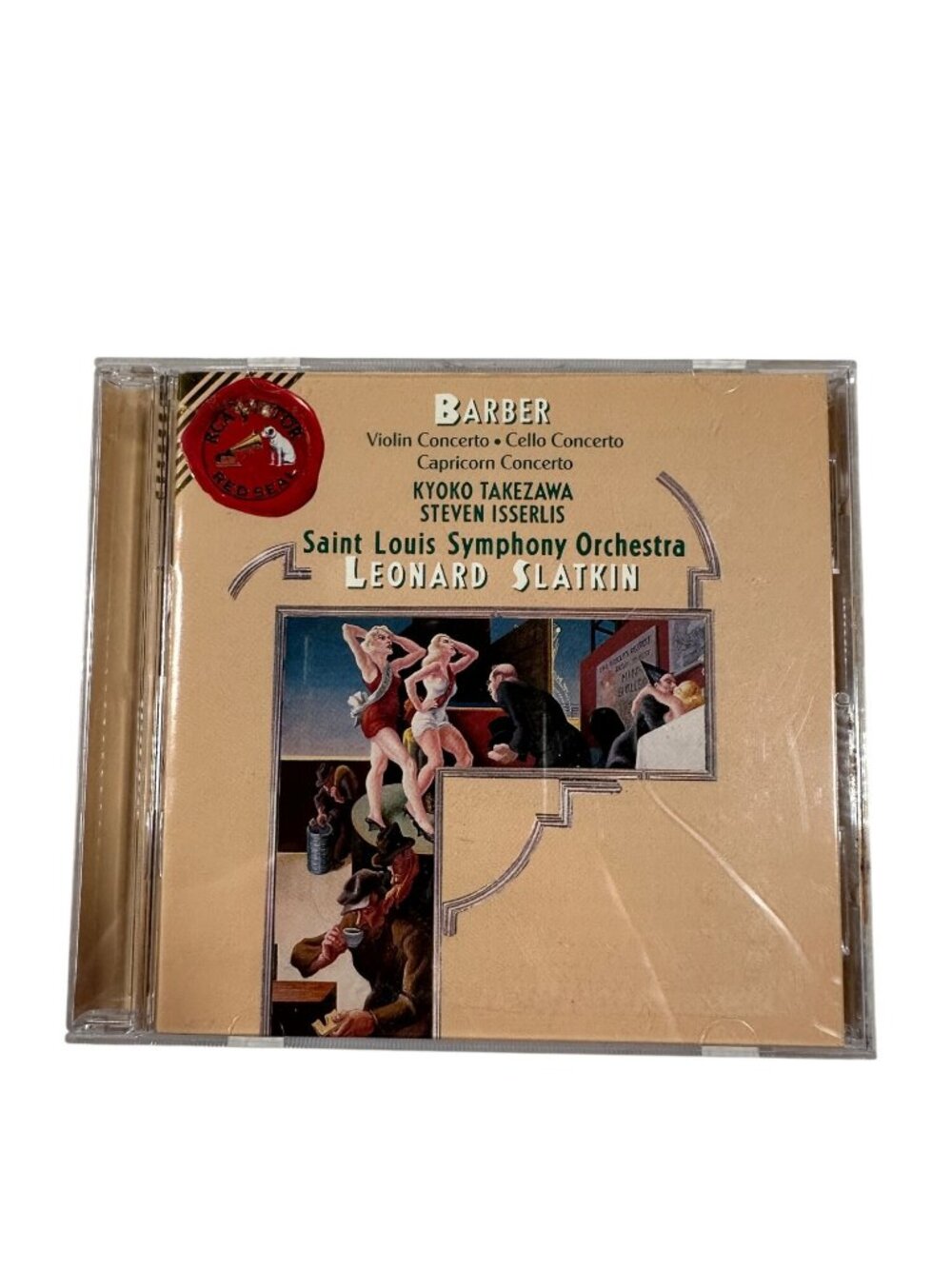 Samuel Barber Violin & Cello Concertos Saint Louis Symphony Orchestra Slatkin